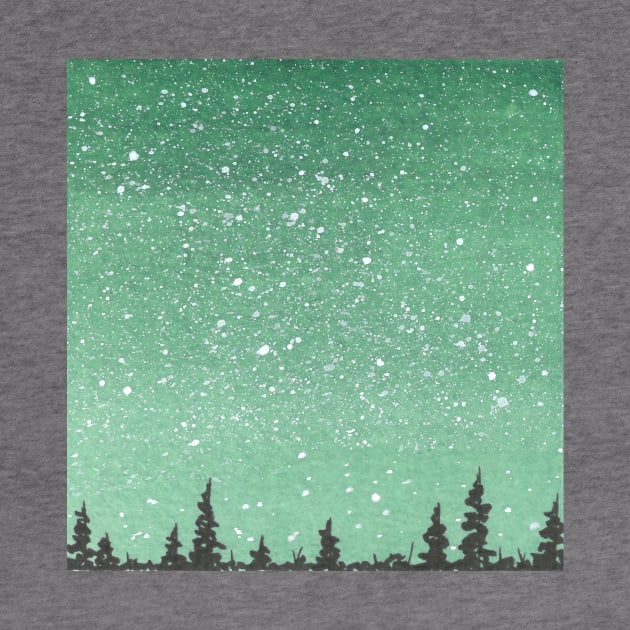 Green Nightsky by RosanneCreates